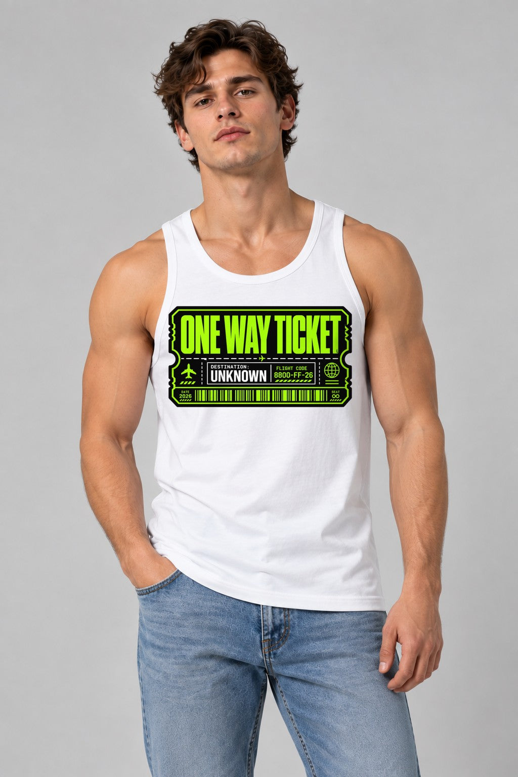 One Way Ticket - White