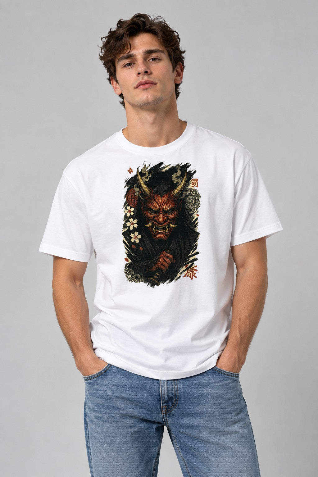 Oni Mask Warrior - White