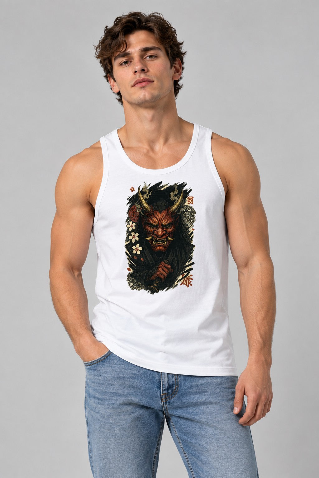 Oni Mask Warrior - White
