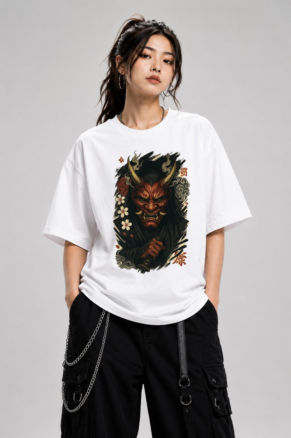 Oni Mask Warrior - White