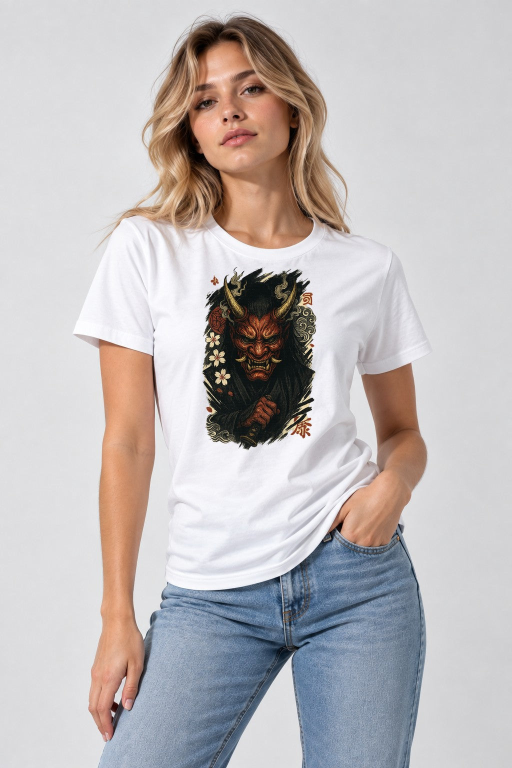 Oni Mask Warrior - White