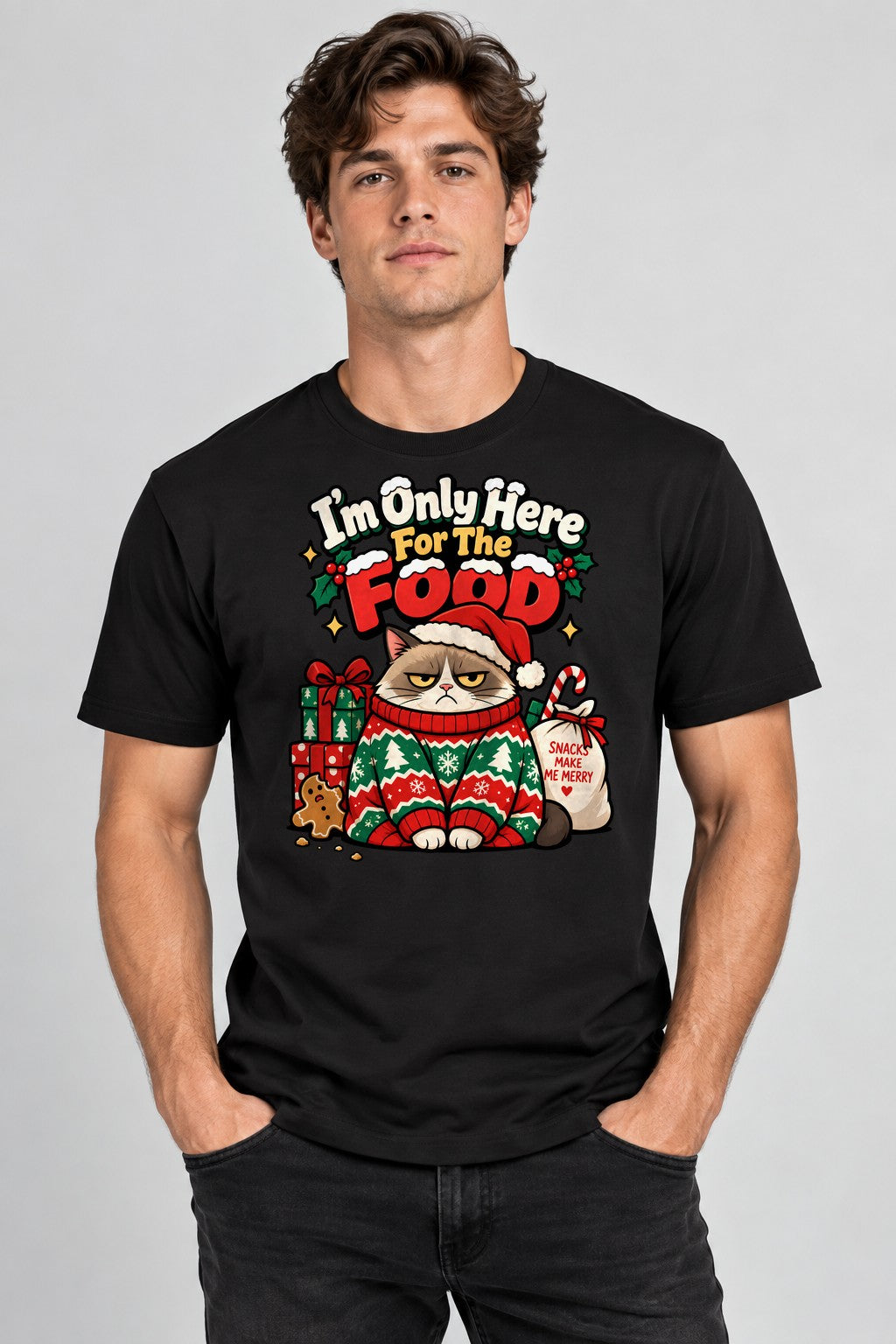 Only Here for the Food - Black