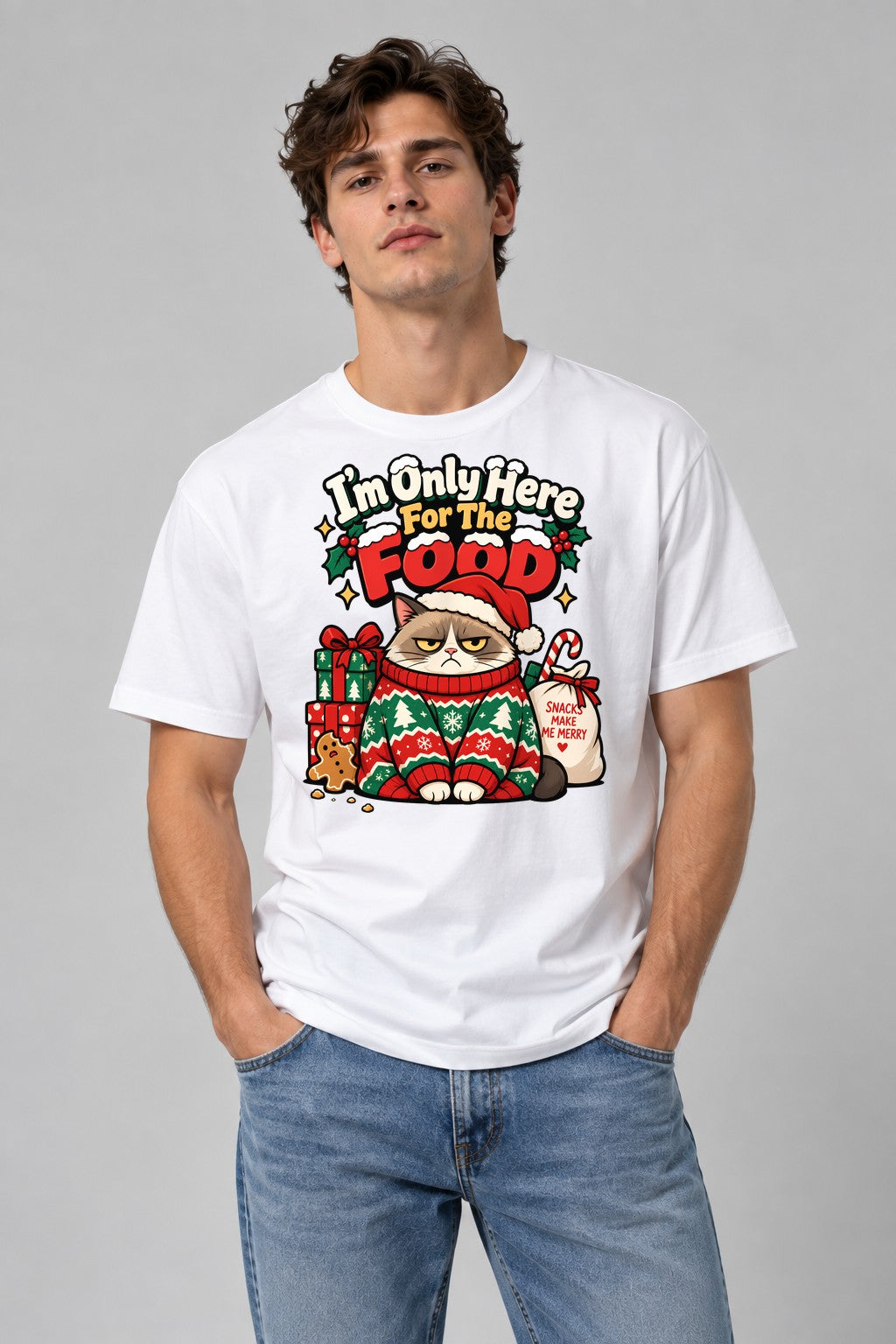 Only Here for the Food - White