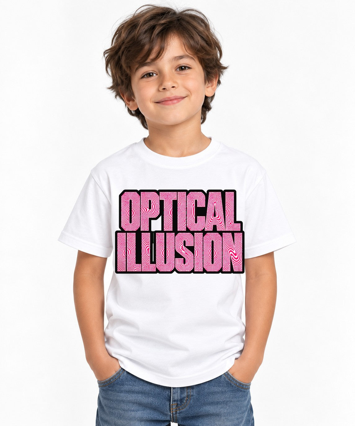 Optical Illusion - White