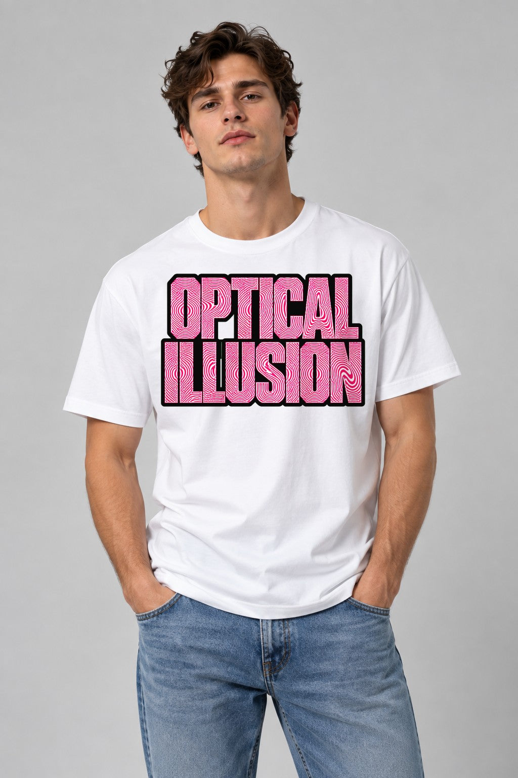 Optical Illusion - White