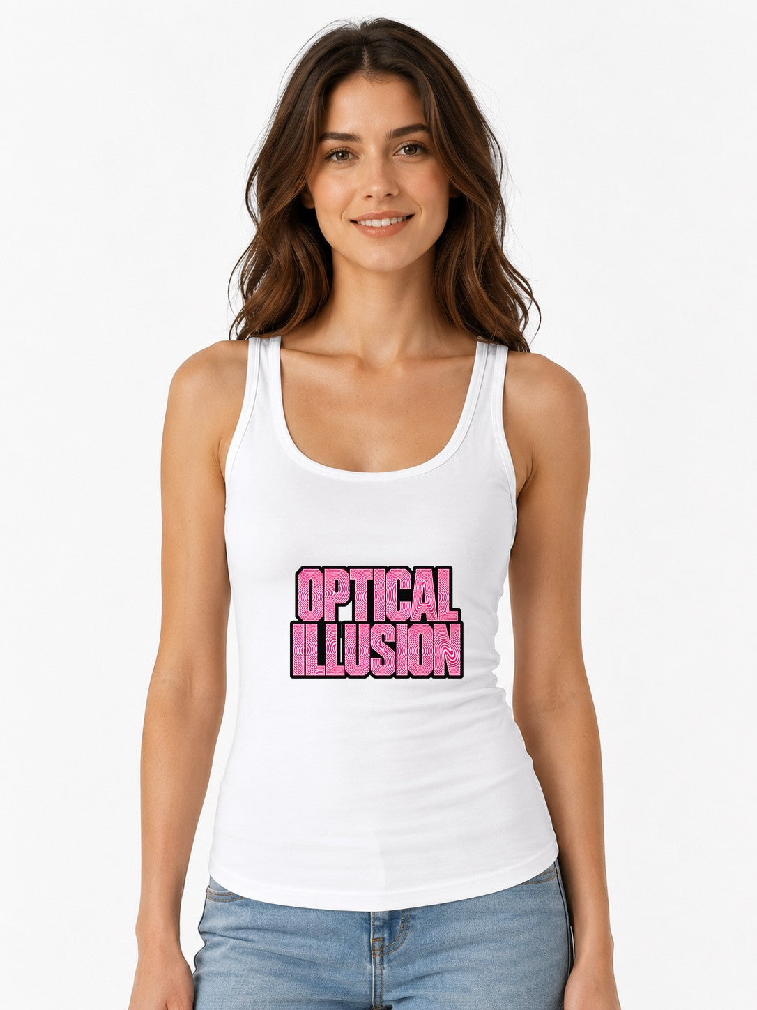 Optical Illusion - White