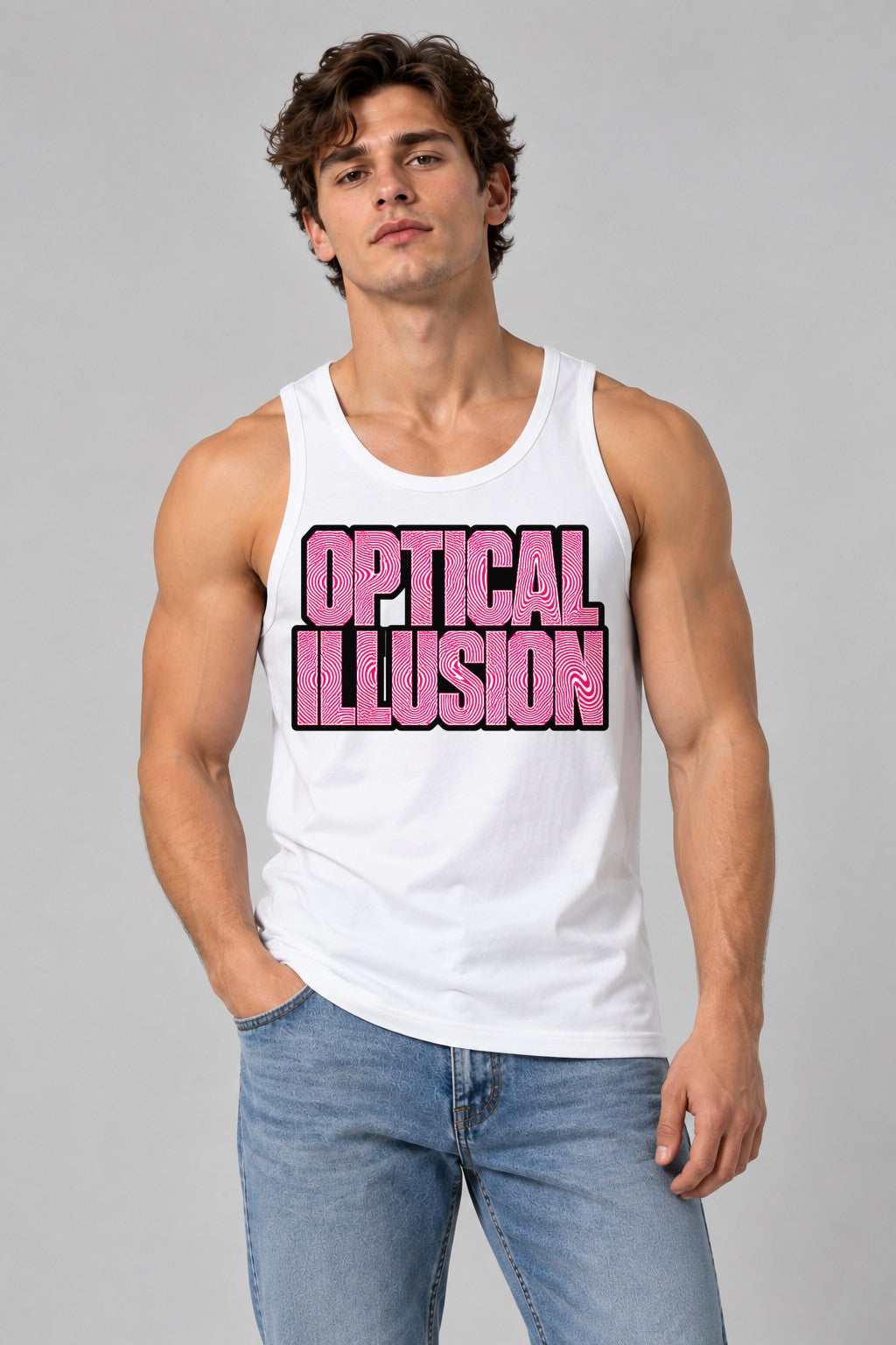 Optical Illusion - White
