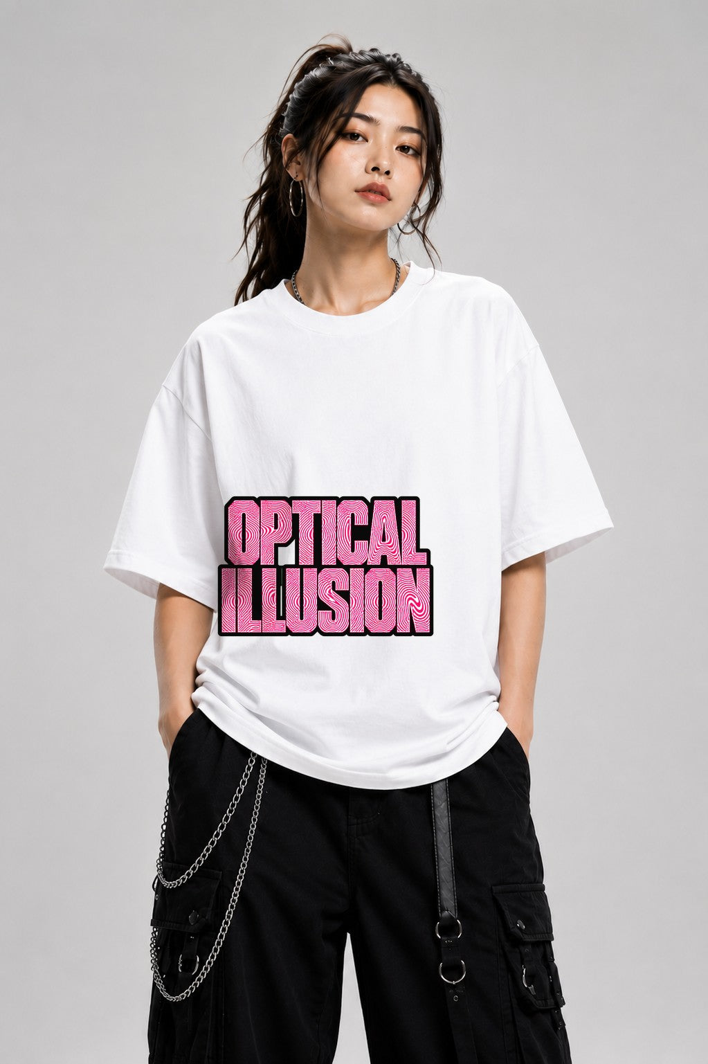 Optical Illusion - White