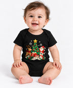 Origami Christmas Scene - Black