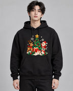 Origami Christmas Scene - Black