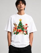 Origami Christmas Scene - White