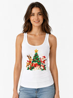 Origami Christmas Scene - White