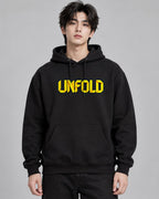 Origami Unfold Typography - Black