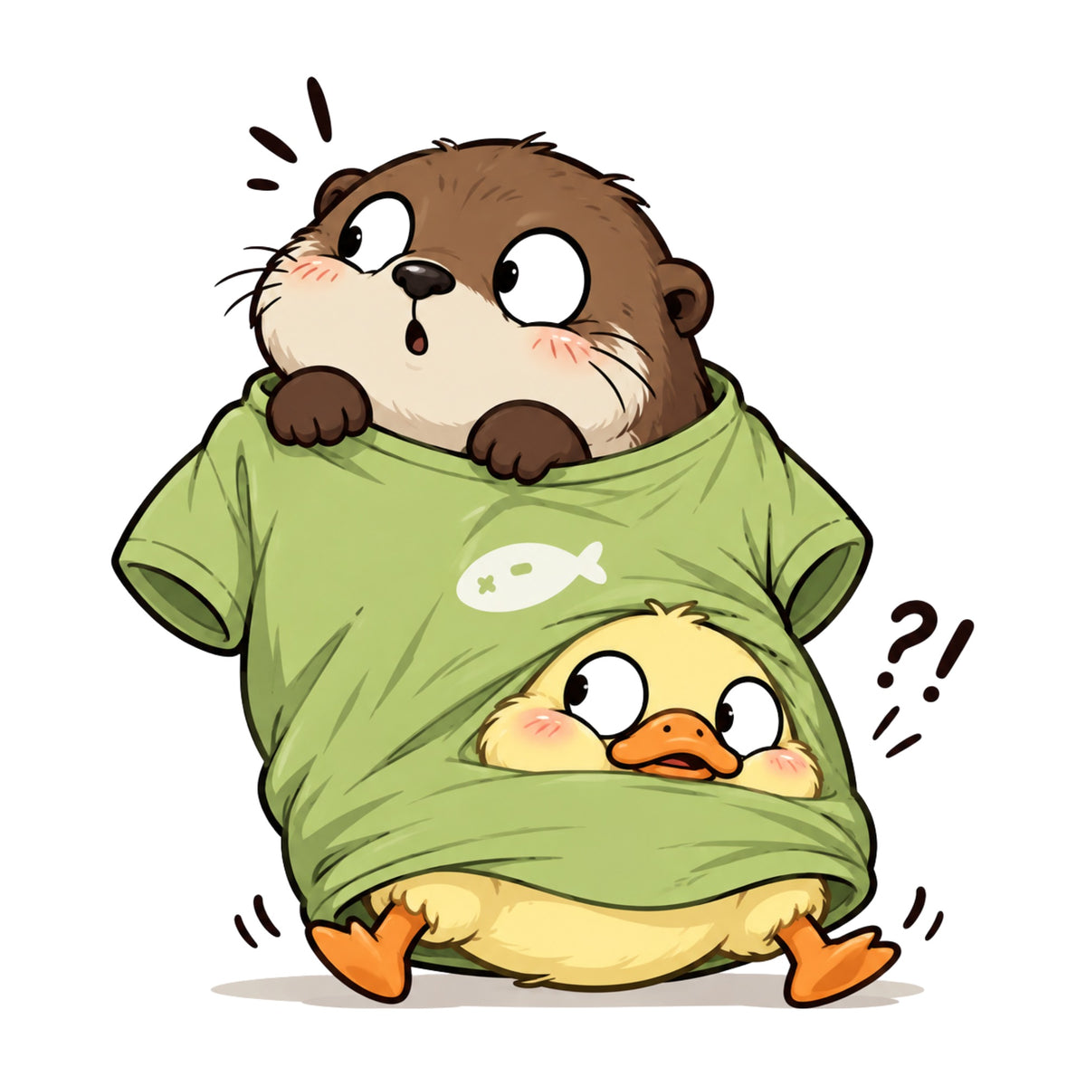 Otter and Duck