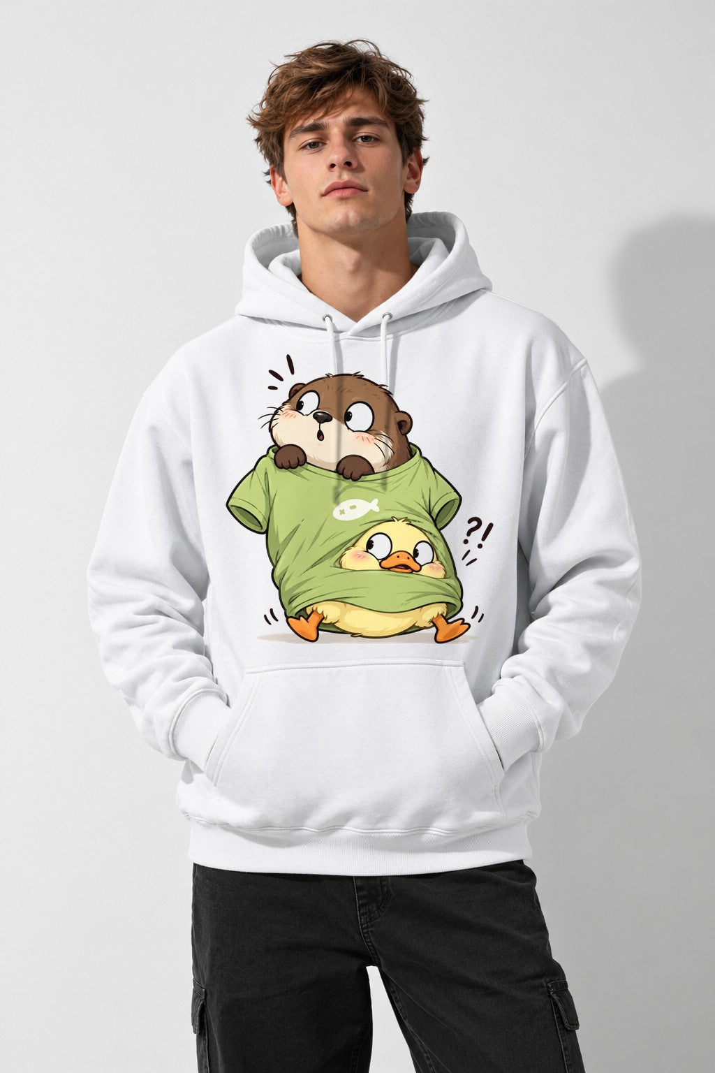 Otter and Duck - White