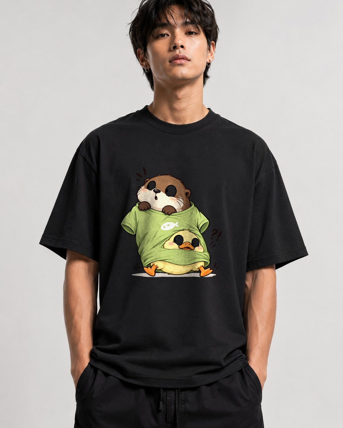Otter and Duck - Black