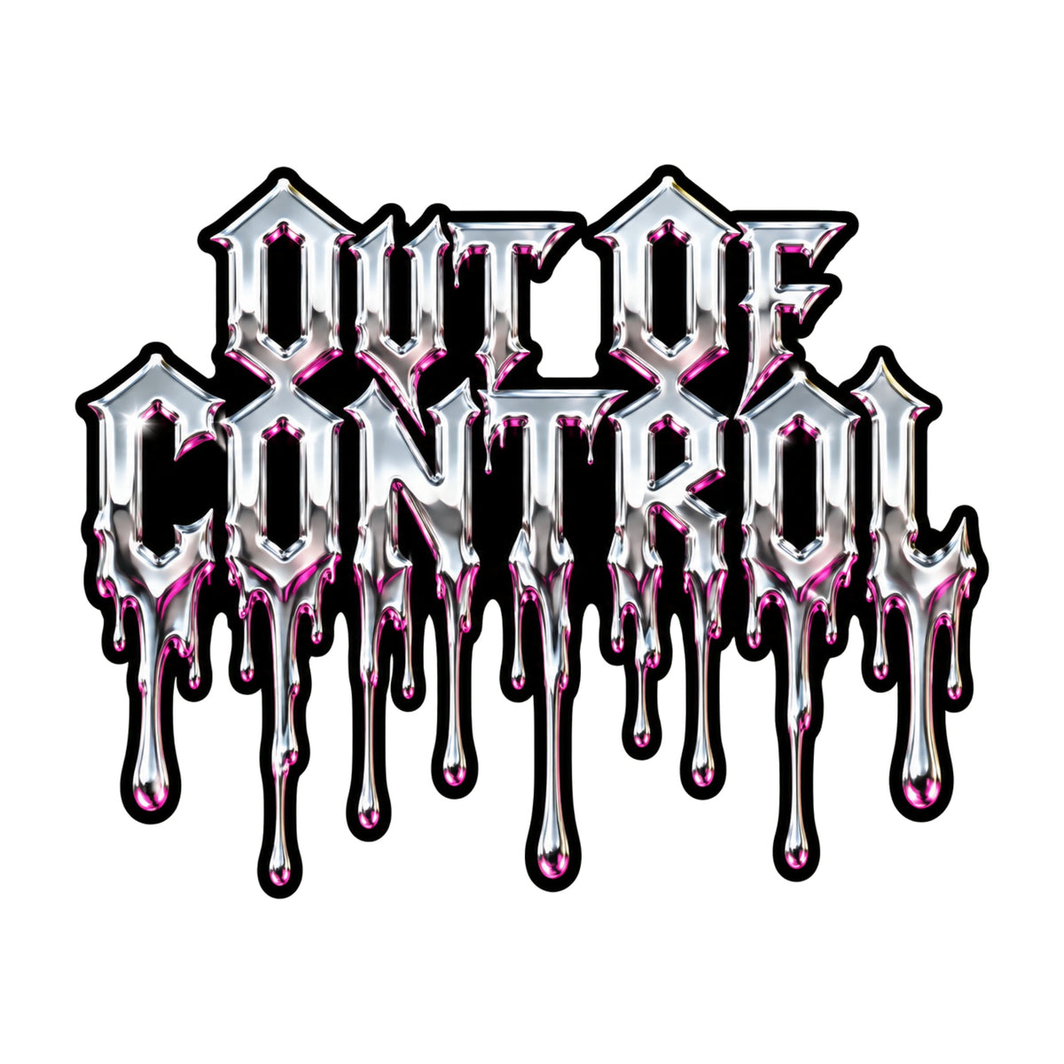 Out of Control Drip Gothic Horror Graphic Tee