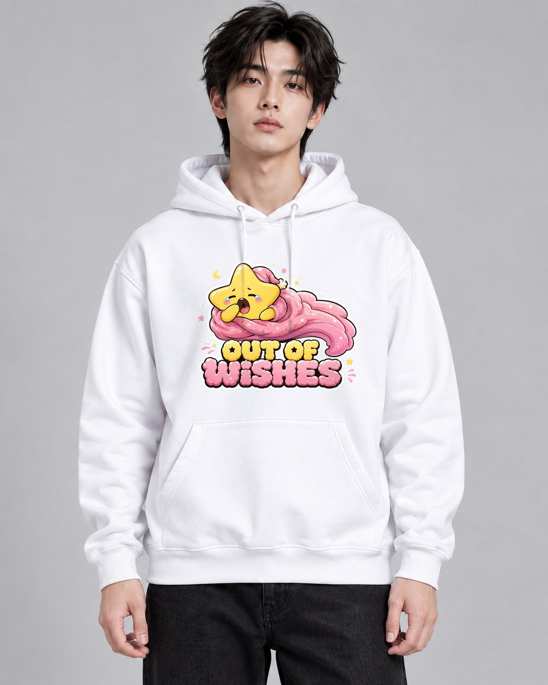 Out Of Wishes - Cute Yawning Shootin - White