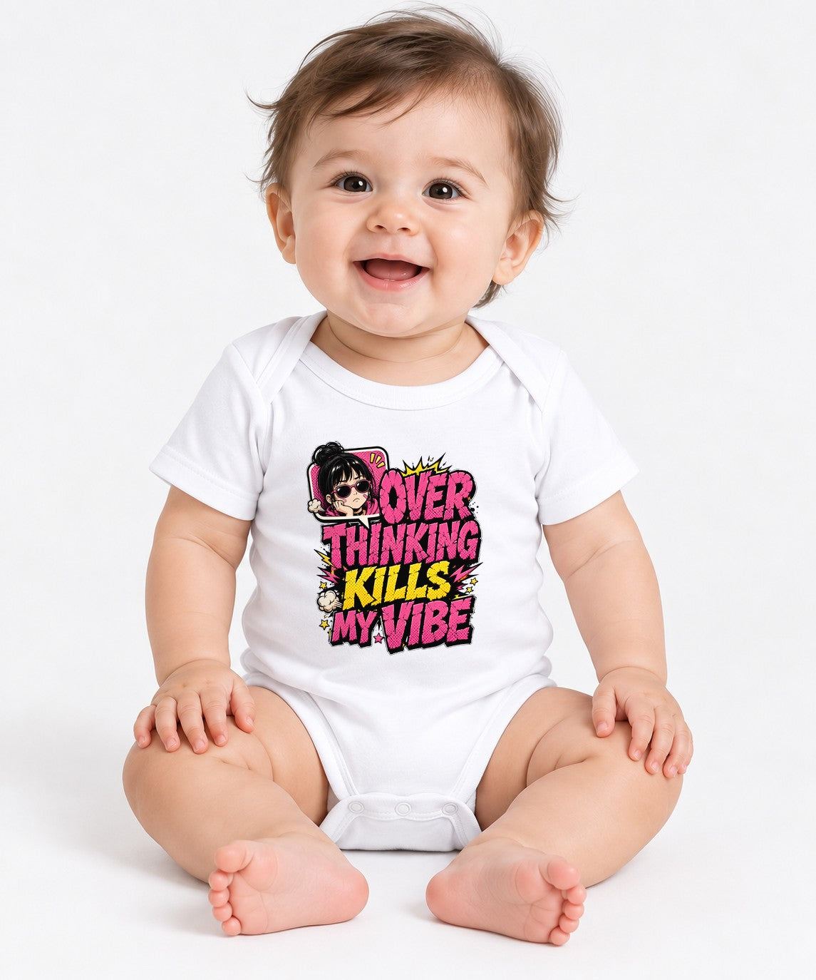 Over Thinking Kills My Vibe - White