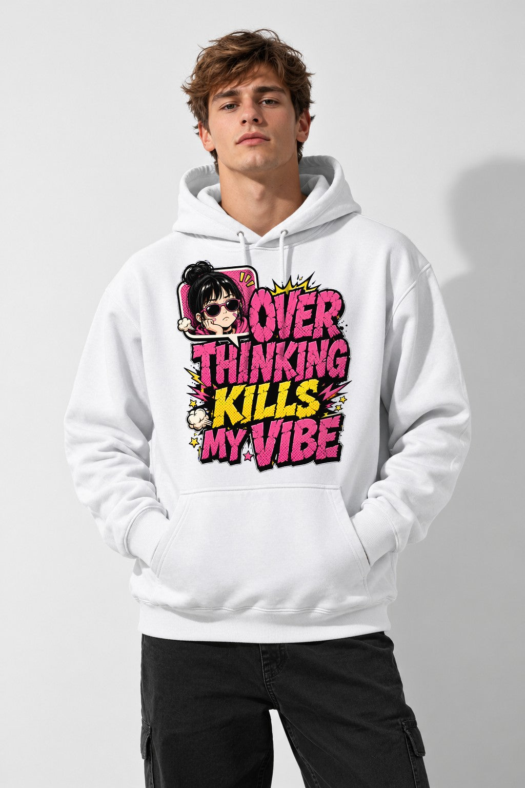 Over Thinking Kills My Vibe - White