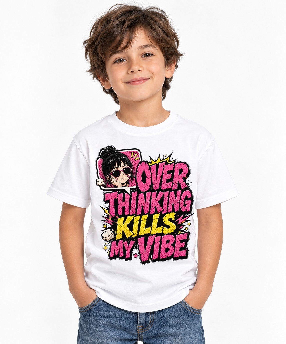 Over Thinking Kills My Vibe - White