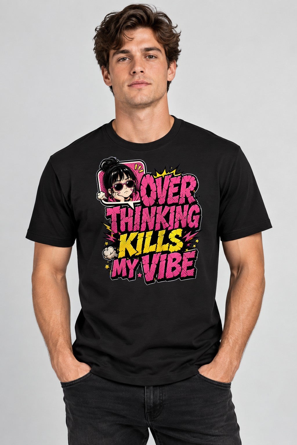 Over Thinking Kills My Vibe - Black