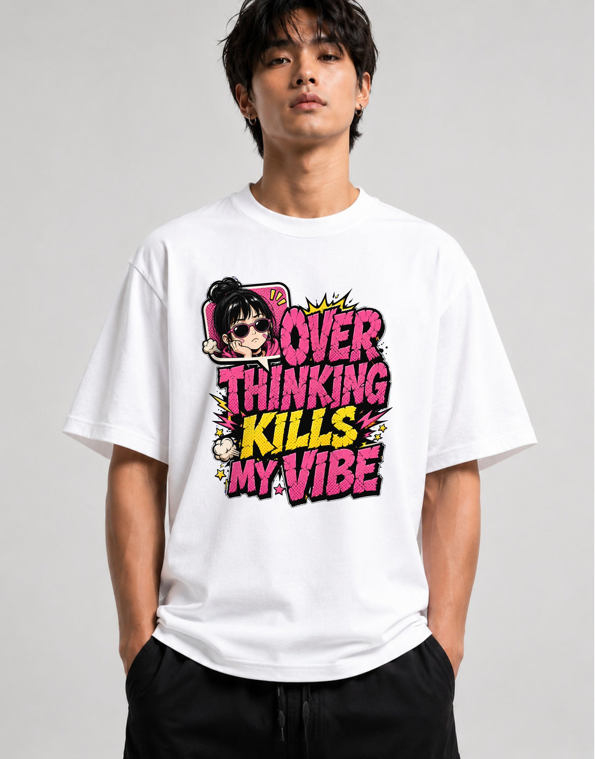 Over Thinking Kills My Vibe - White