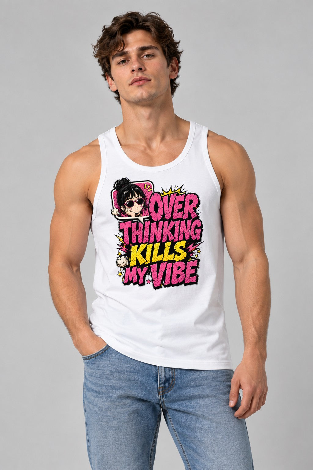 Over Thinking Kills My Vibe - White
