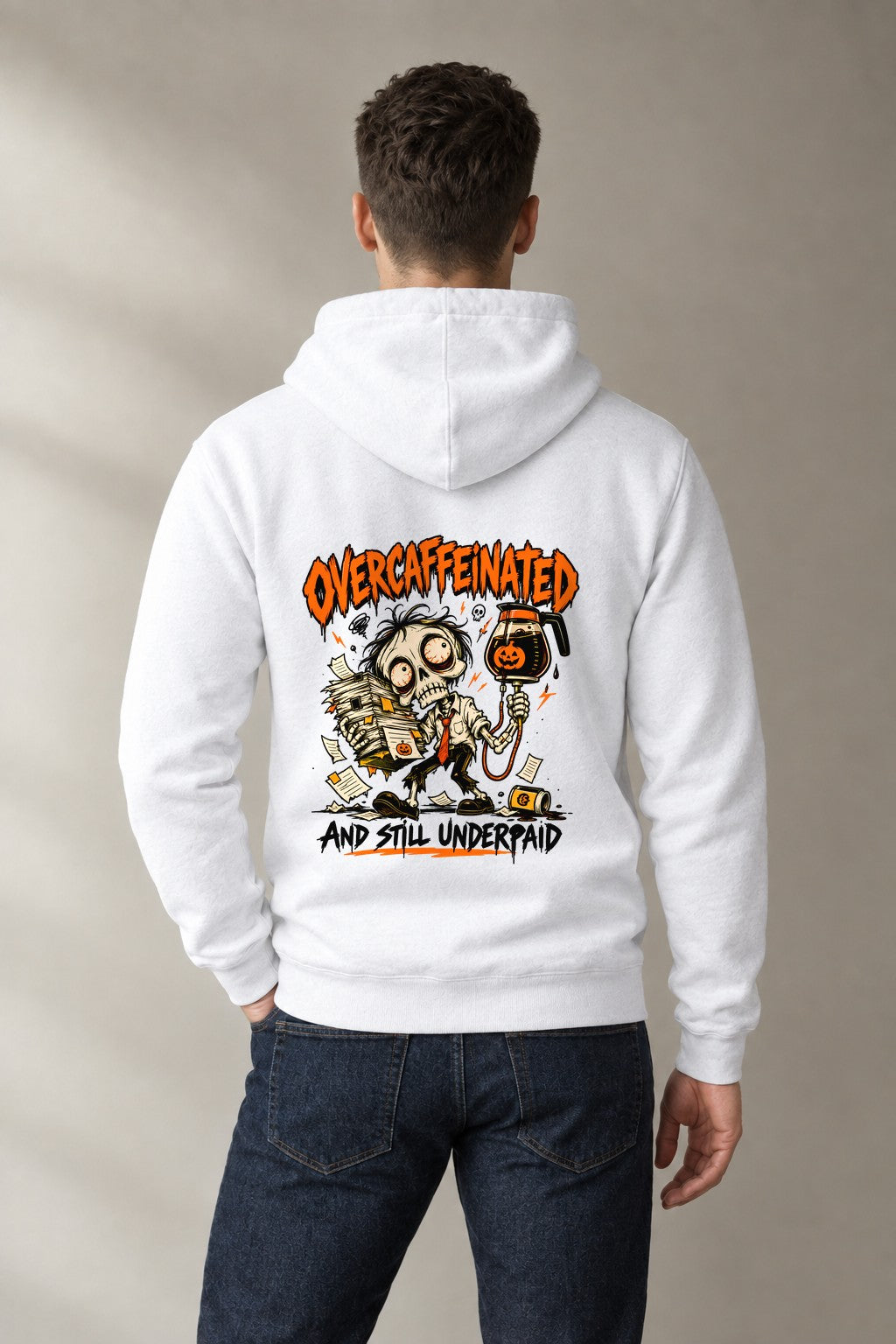 Overcaffeinated Still Underpaid - White