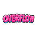 Overflow Bubble Letter Graphic Tee - Bold Pink Street Style