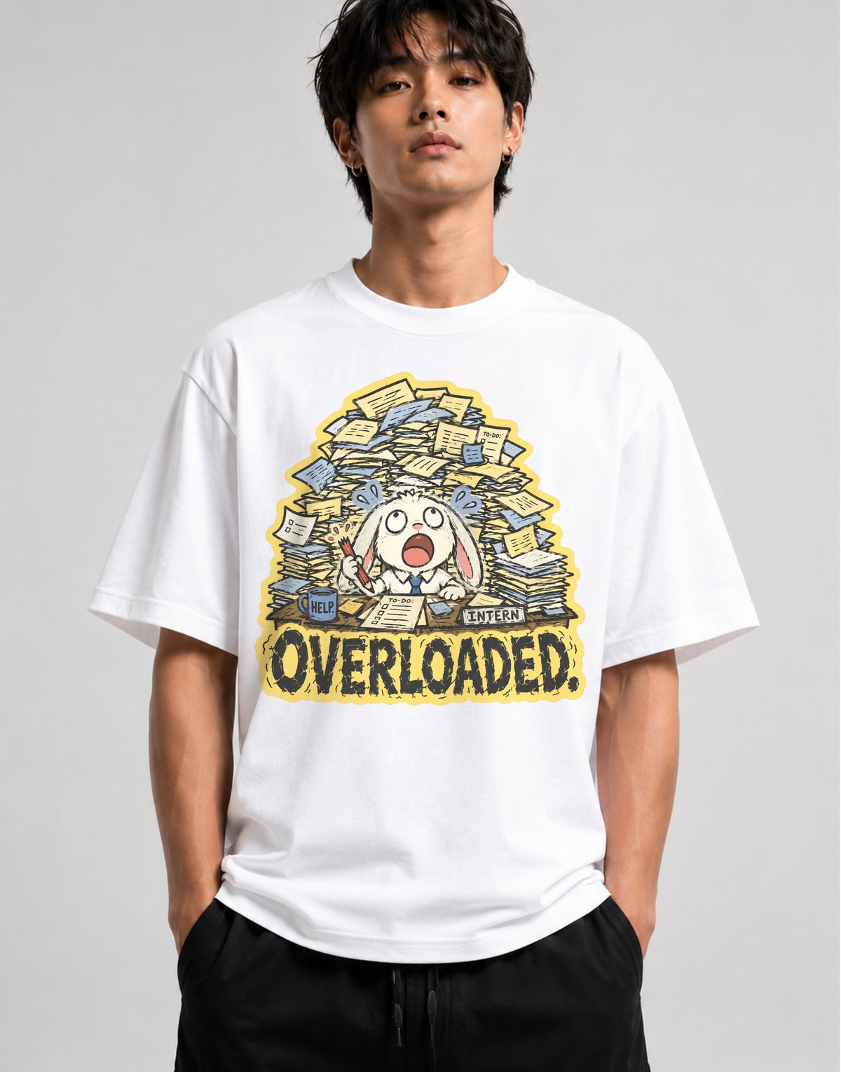 Overloaded Intern - White