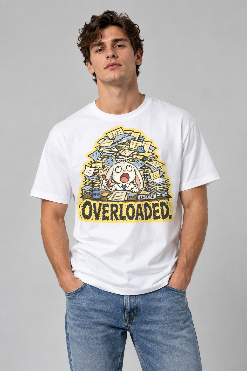 Overloaded Intern - White