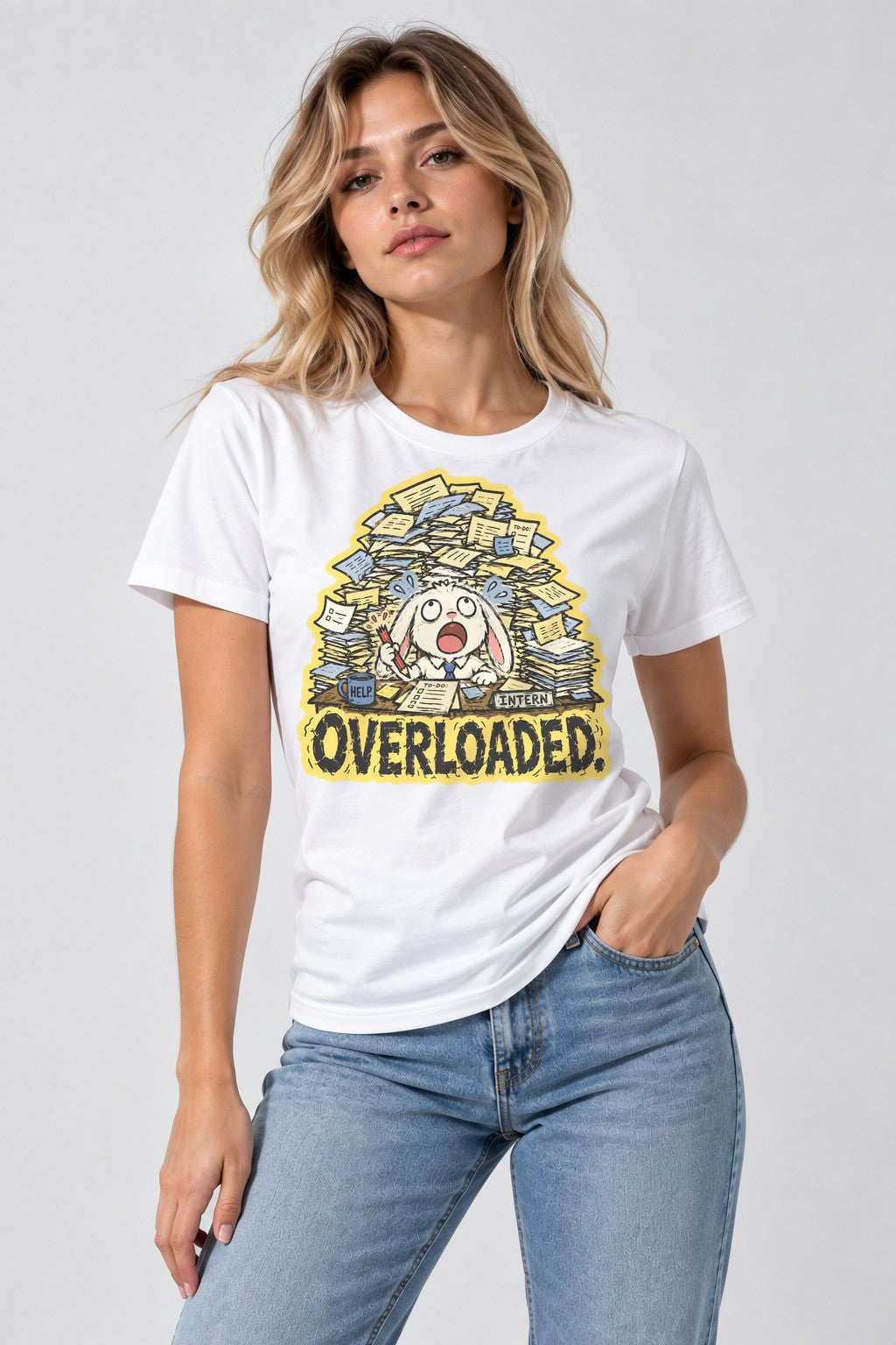 Overloaded Intern - White