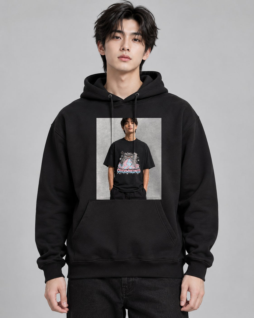 Overwhelmed - Funny Laundry Washing - Black
