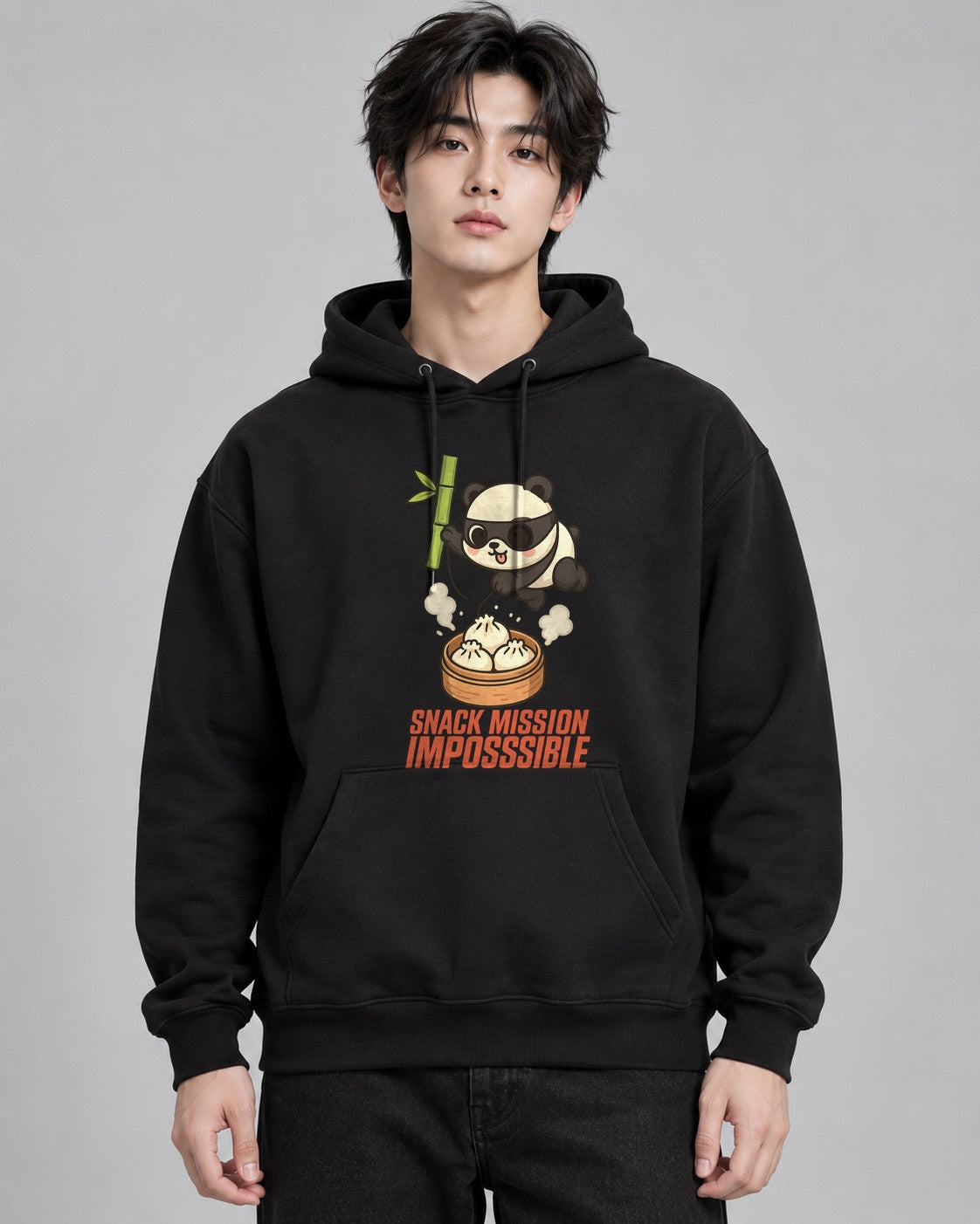 Panda Dumpling Heist - Black