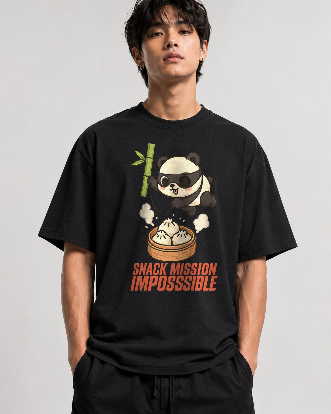 Panda Dumpling Heist - Black