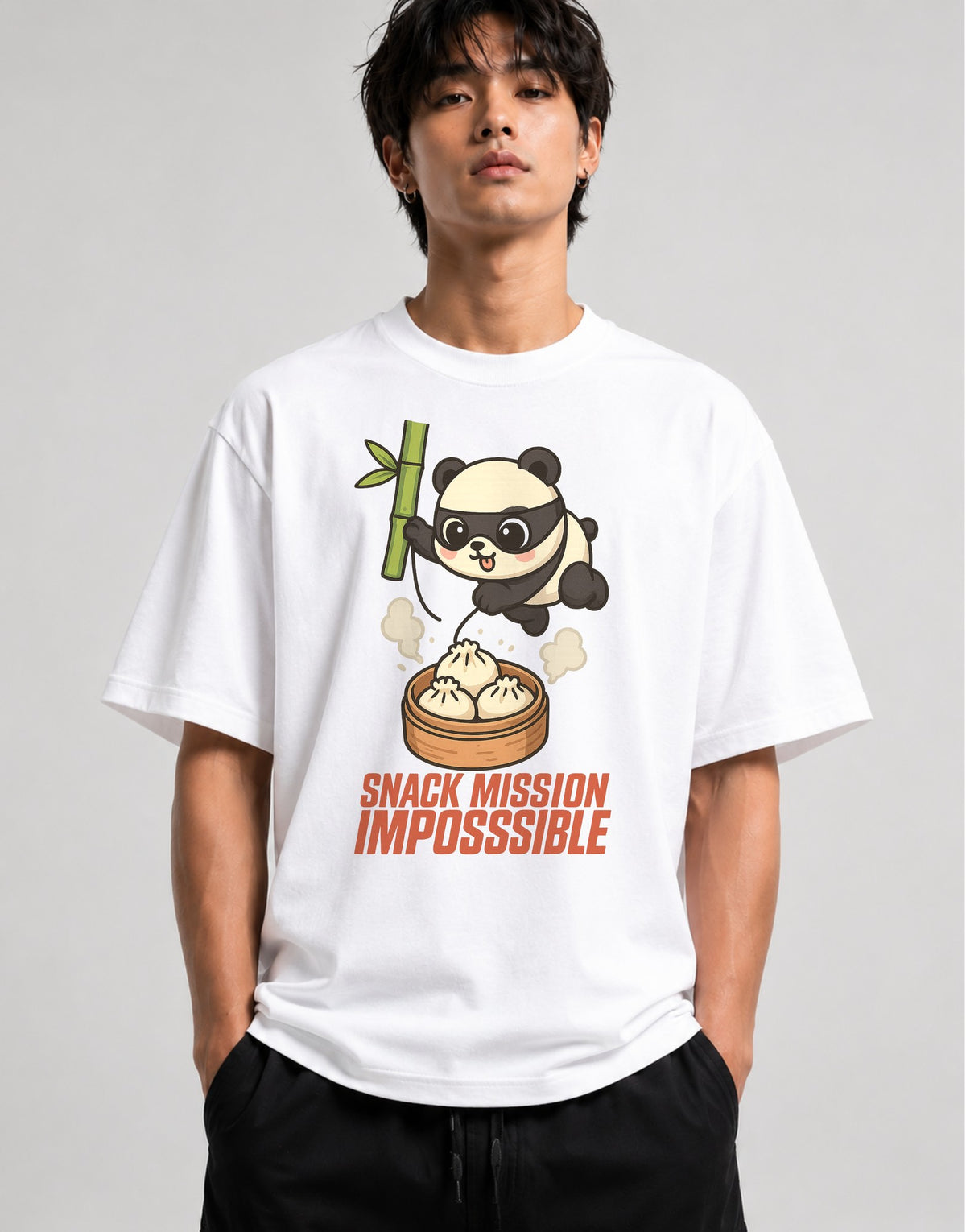 Panda Dumpling Heist - White
