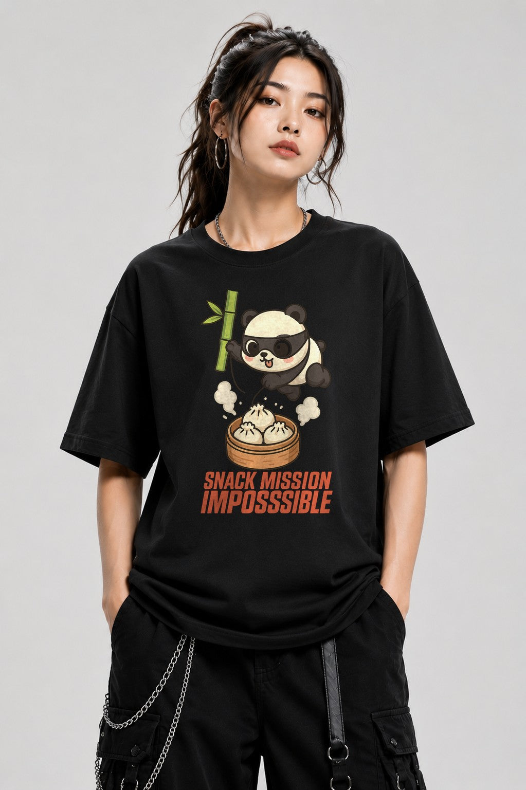Panda Dumpling Heist - Black