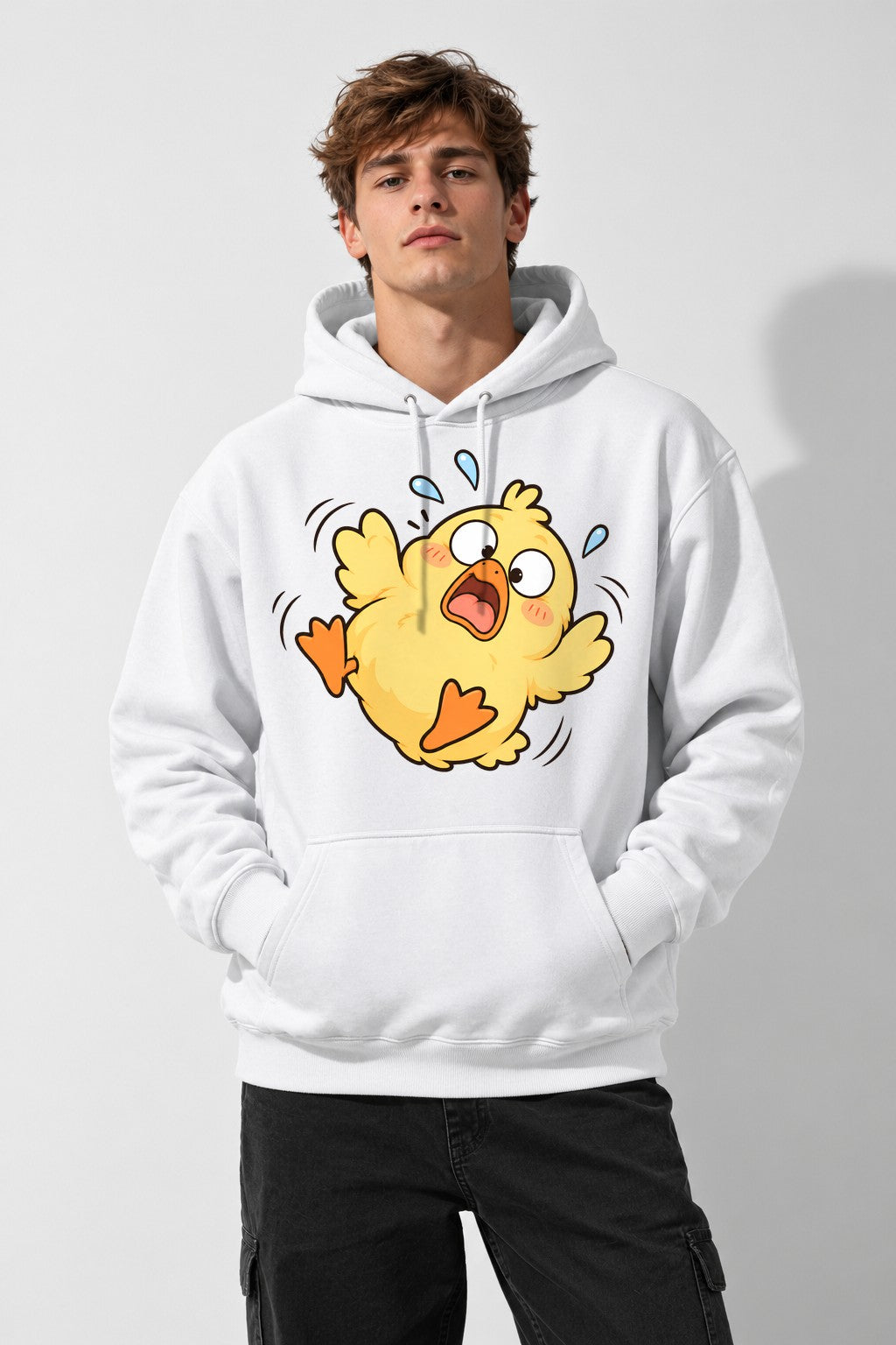 Panicked Chick - White