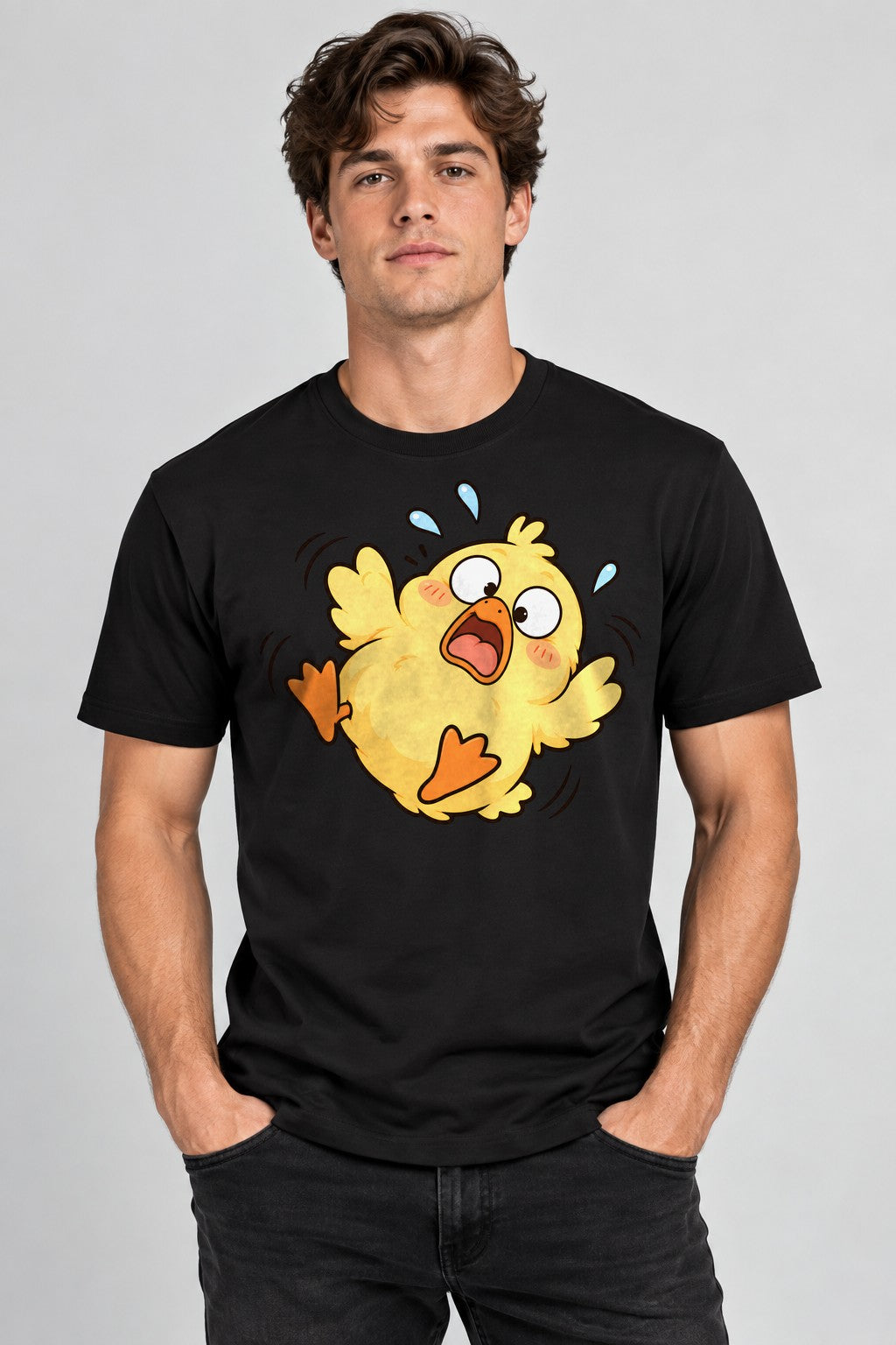 Panicked Chick - Black
