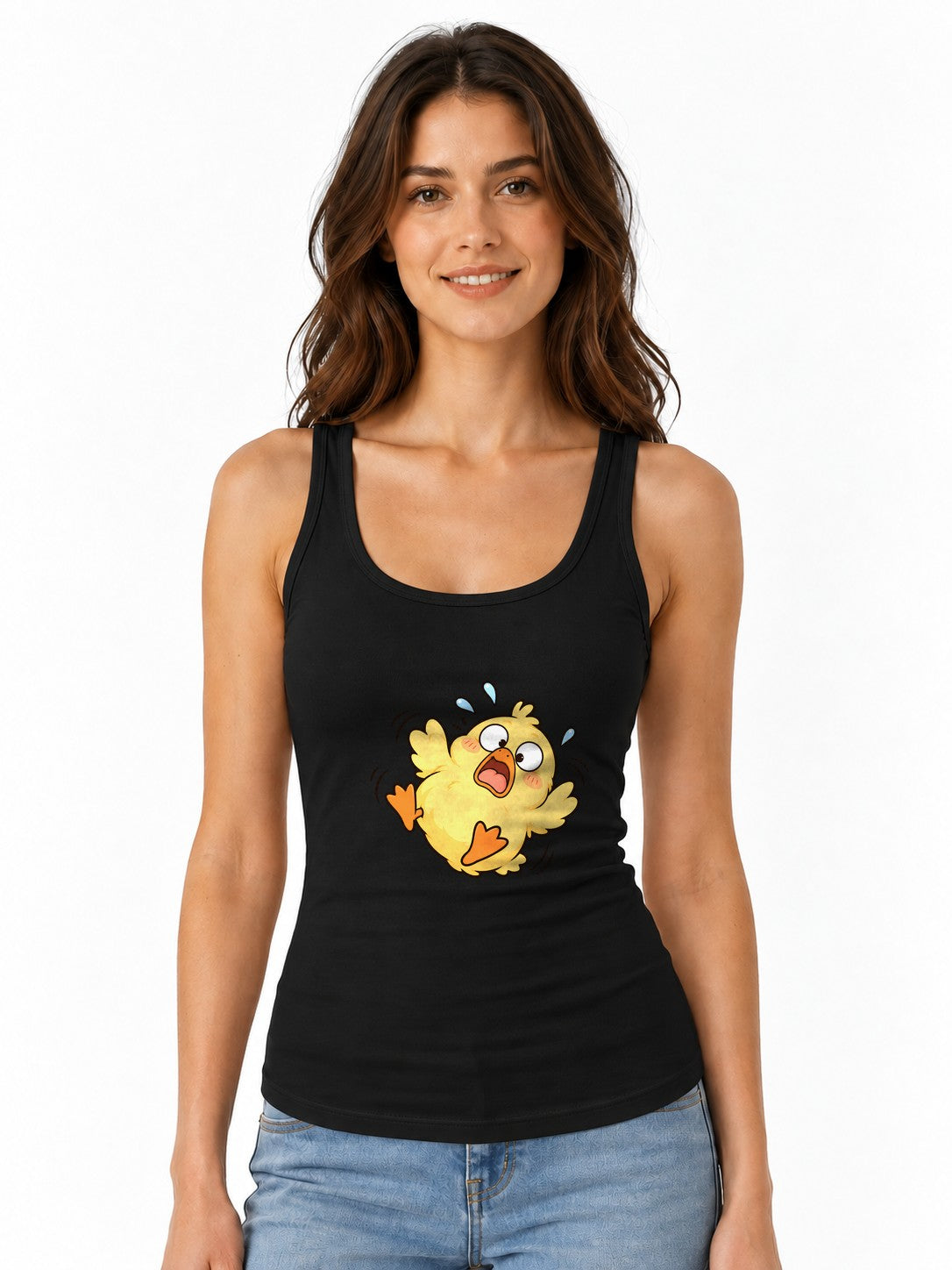 Panicked Chick - Black
