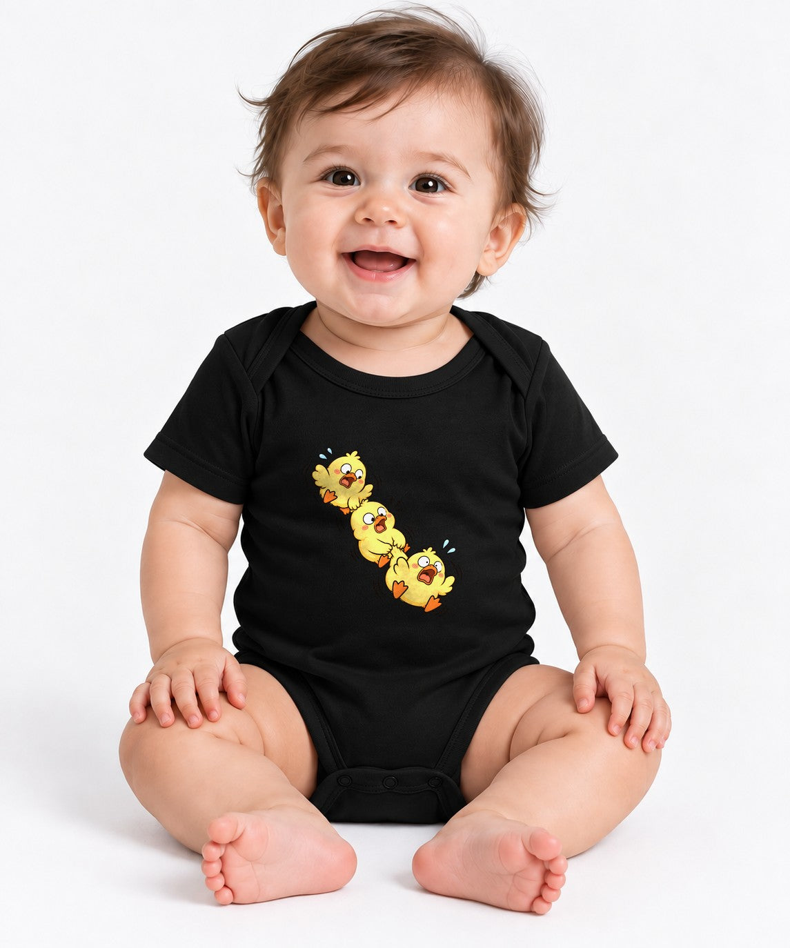 Panicked Chicks Stack - Black