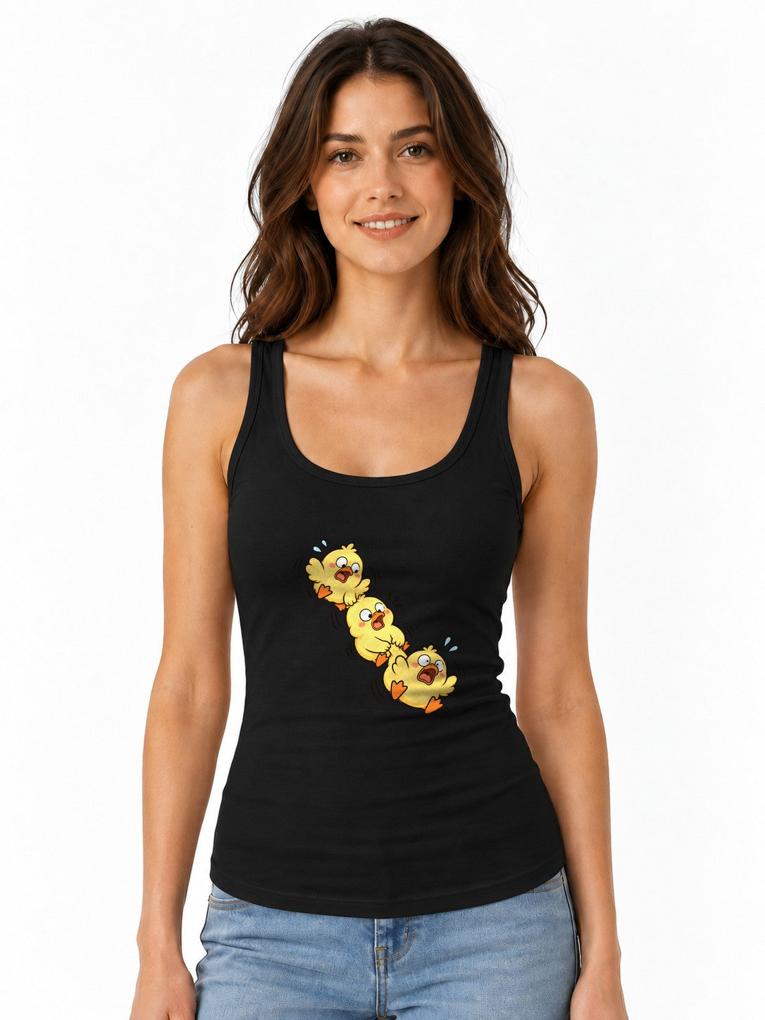 Panicked Chicks Stack - Black
