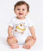 Panicked Duck Hug - White