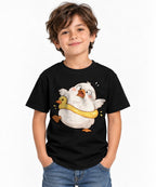 Panicked Duck Hug - Black