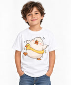 Panicked Duck Hug - White