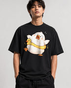 Panicked Duck Hug - Black