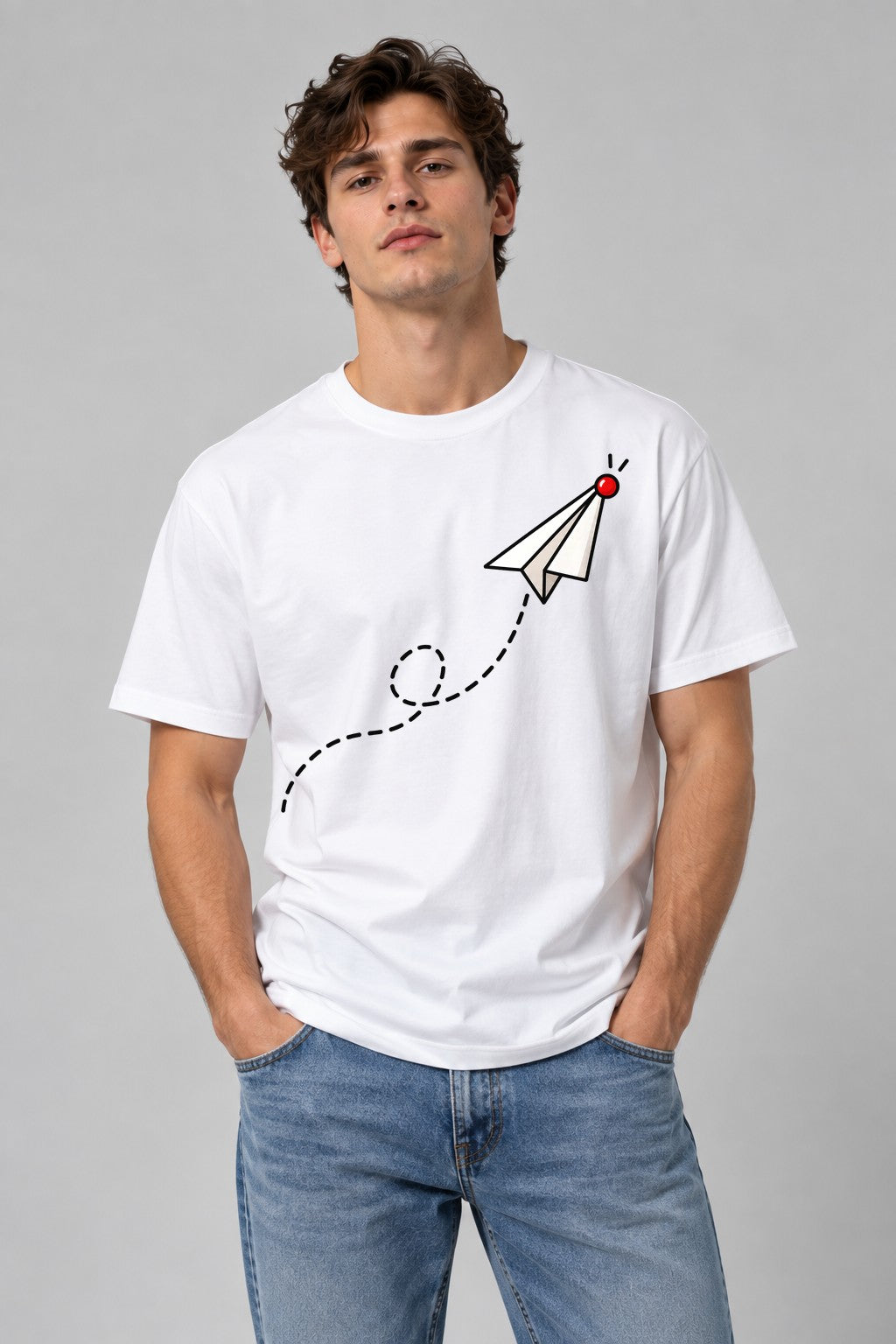 Paper Plane Launch - White