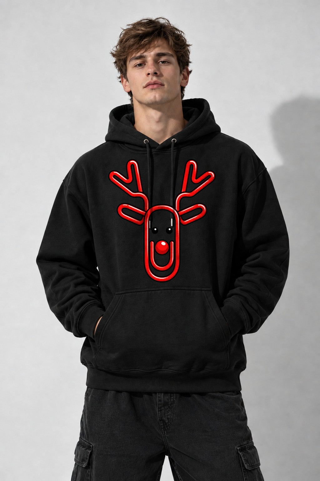 Paperclip Reindeer - Black