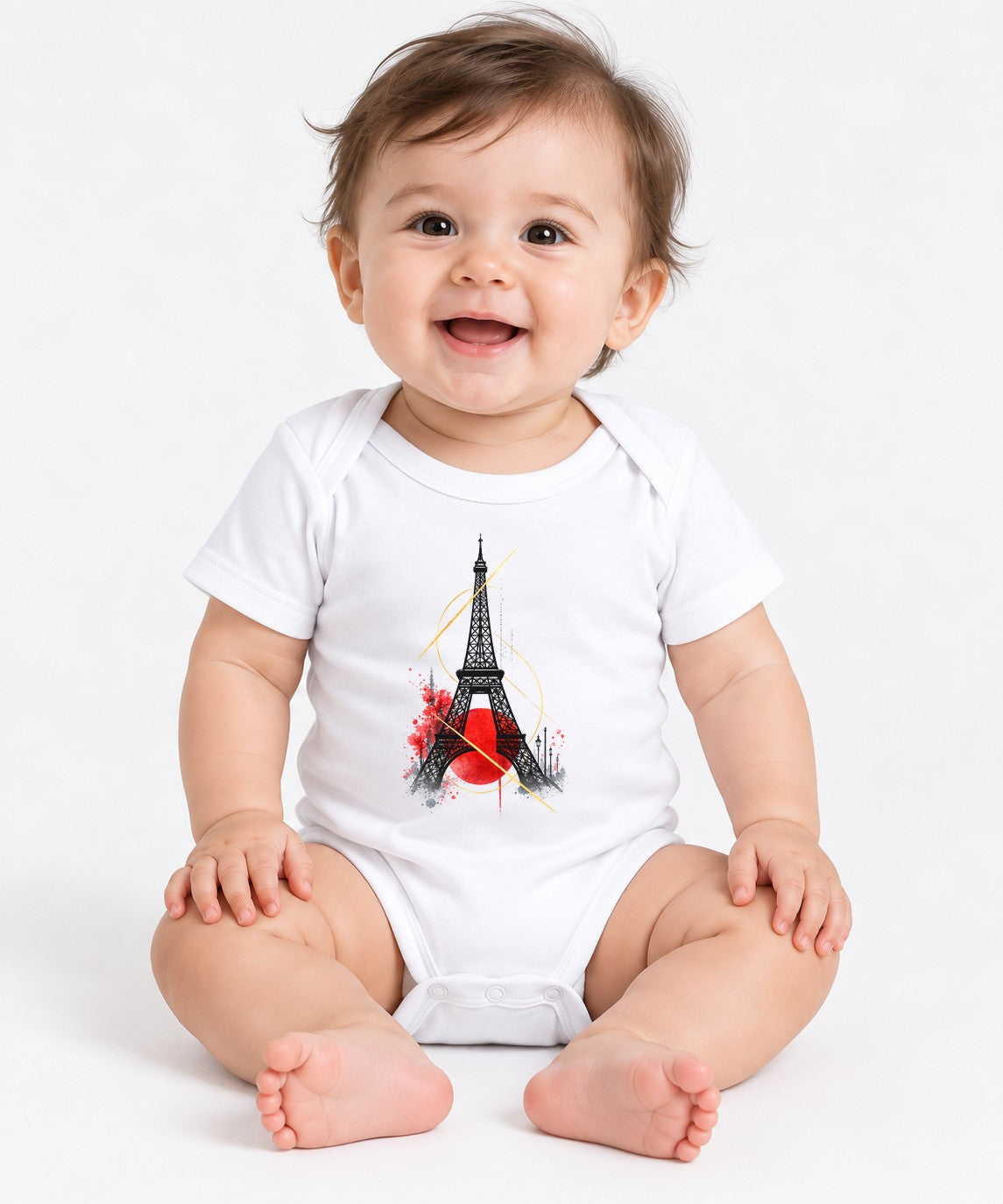 Paris Tower Splash - White